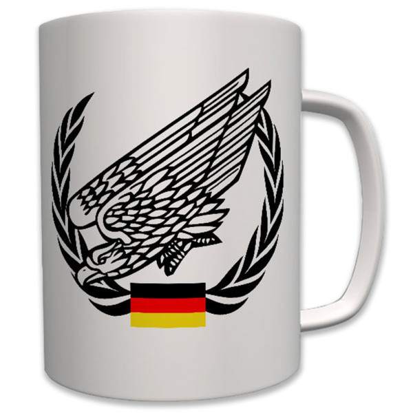 BW Fallschirmjäger Bundeswehr Fallschirm Abzeichen Adler Logo - Tasse #7538