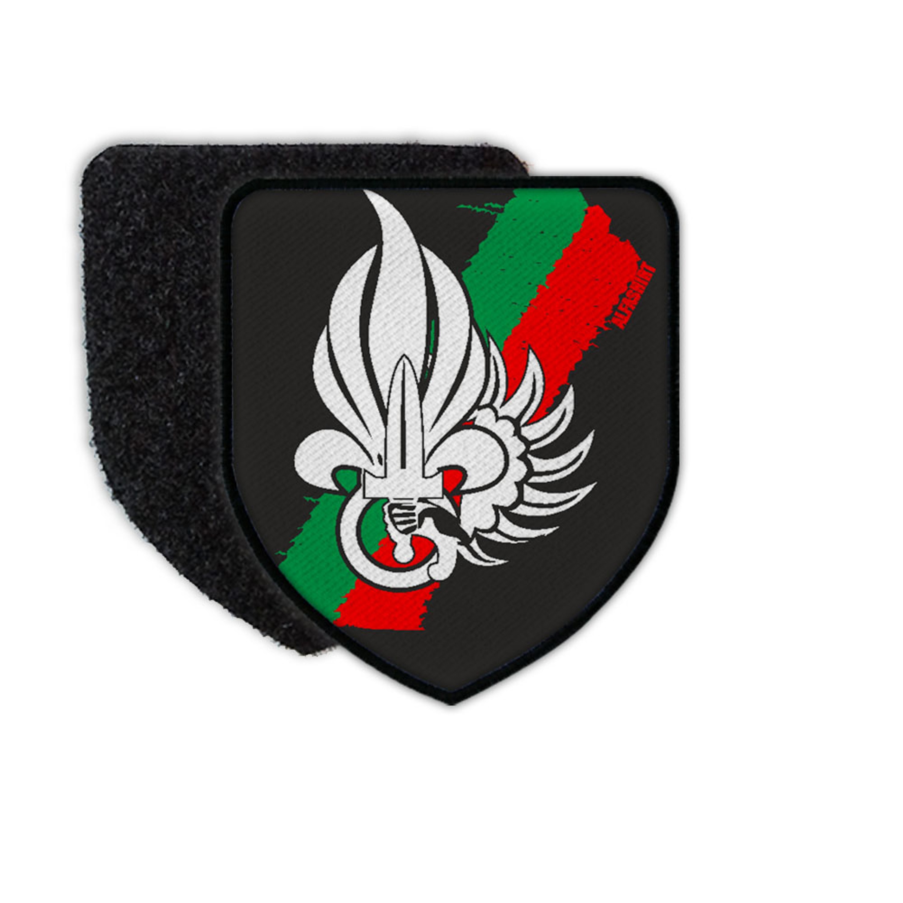 Wappen schwarz der  LEGION ETRANGERE  FREMDENLEGION  Aufnäher Militär NEU