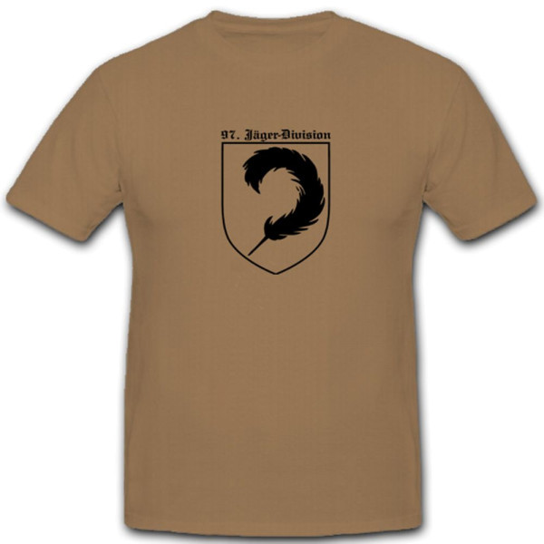 Spielhahnjägerdivision 97 Jäger-Division WH Militär WK T Shirt #4290