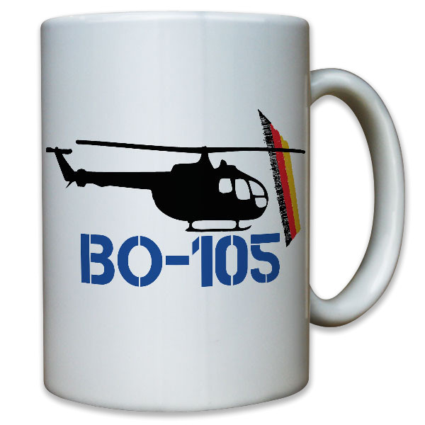 Bo-105 Hubschrauber Helicopter Heeresflieger Pilot Panzerabwehr - Tasse #10131