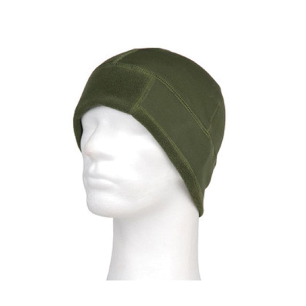 Copytec Tactical Fleece Cap Warrior Green + Alfashirt Sticker Winter # 13394