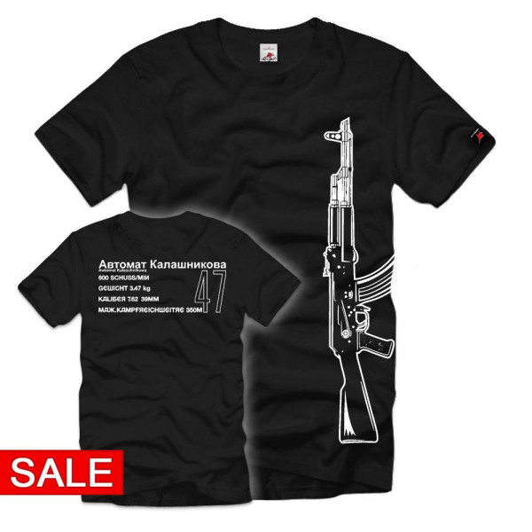 SALE shirt size 4XL - Avtomat Kalashnikova with data #R835