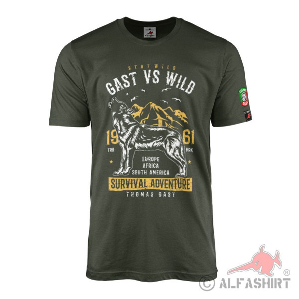 Thomas Gast vs Wild Survival Adventure Panama Bushcraft Outdoor T-Shirt#40925