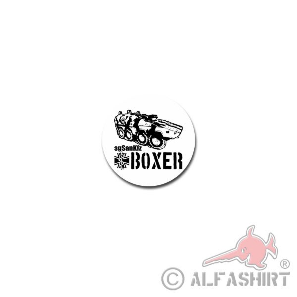 sgSanKfz Boxer Sticker Sticker Heavy medical vehicle 7x7cm # A4158
