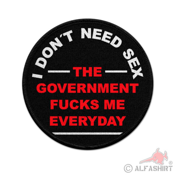 Patch I don’t need sex - the government fucks Me everyday Finanzamt #38516