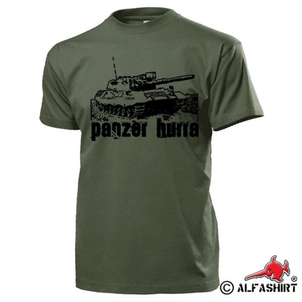Leo 1A3 Tank Hurray Leopard BW Reservist Panzermann Comrade - T Shirt # 17512