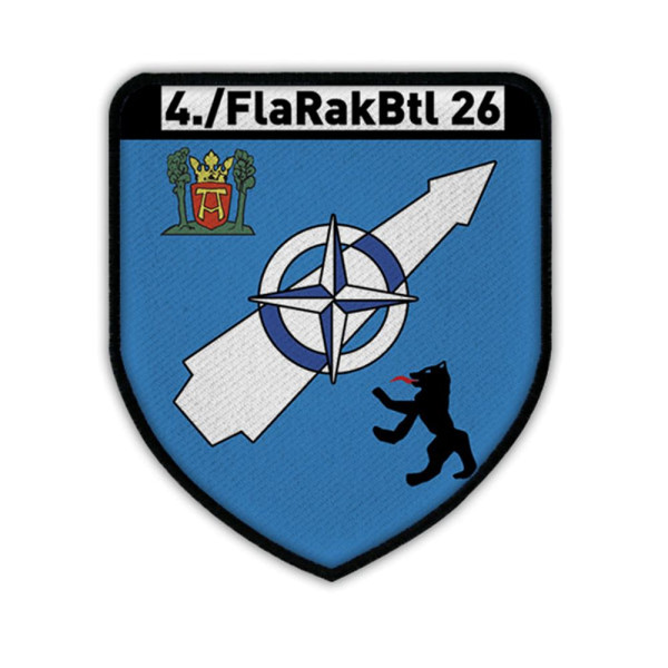 Patch - 4 FlaRakBtl 26 Bundeswehr Flugabwehr Einheit Militär Wappen Patch #14038