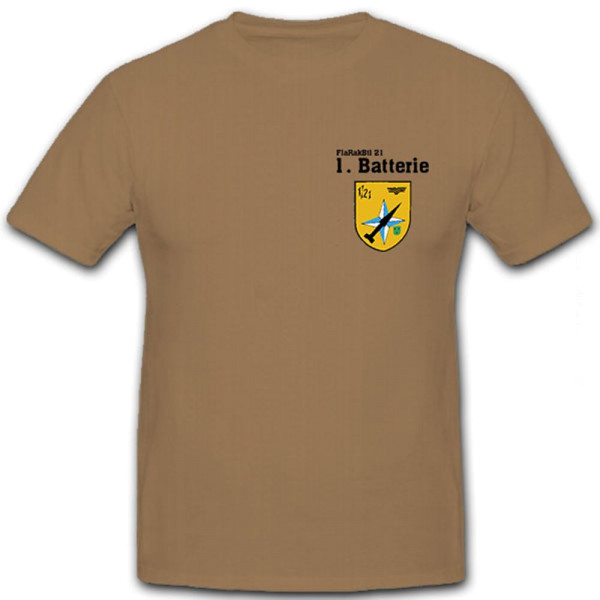 FlaRakBlT 21 1st Battery Bundeswehr Anti-aircraft Missile Battalion - T-shirt # 12659