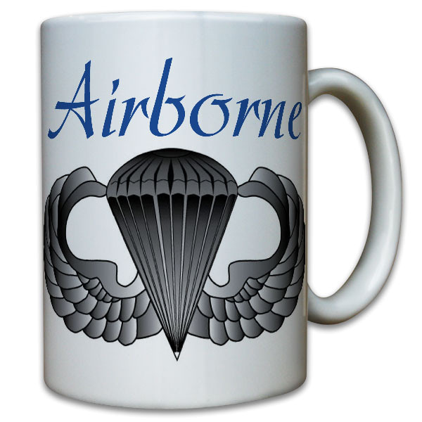 Airborne Abzeichen Paratrooper Wings Fallschirmjäger - Tasse #9784