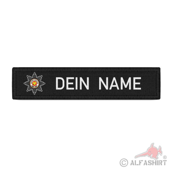 Feldjäger name tag patch with name MP military police star Bundeswehr #40951