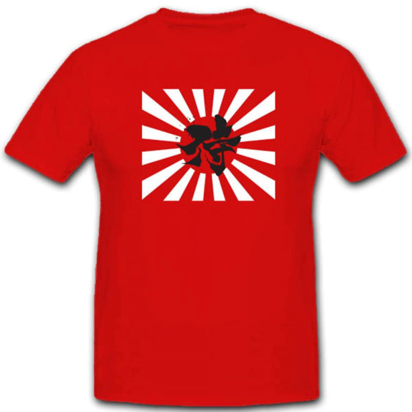 Schriftzeichen Samurai Japan Japanischer Soldat Krieger Kämpfer - T Shirt #2999