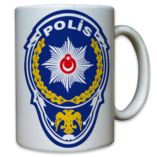 Wappen der Türkischen Polizei - Tasse Kaffee Becher #12583