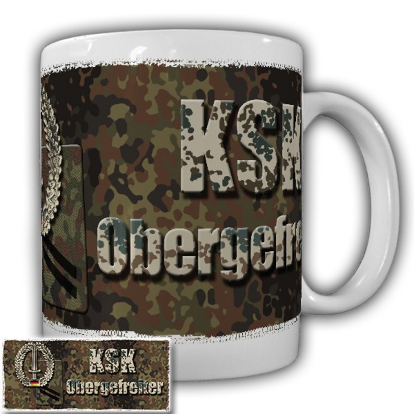 KSK Obergefreiter OG OGefr Barettabzeichen Kommando Spezial DstGrd BW Alfashirt Tasse #20917