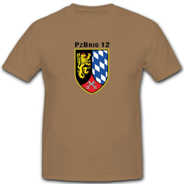 PzBrig 12 Bundeswehr Panzerbrigade 12 Deutschland Militär - T Shirt #12783