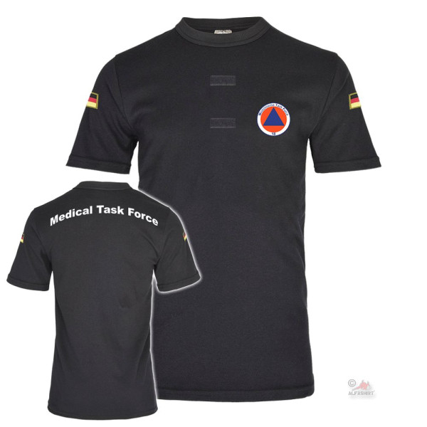 BW Tropen schwarz Medical Tasks Force 18 Bundeswehr Kat Schutz T-Shirt #41184