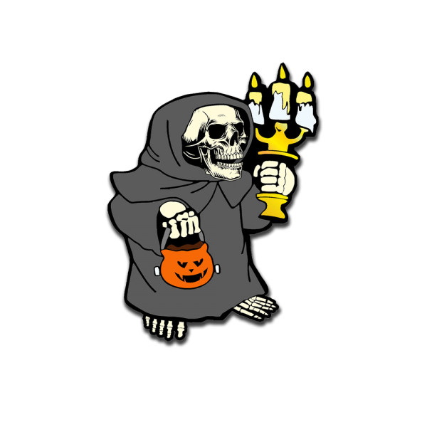 Halloween Funny Death Autumn Creepy Love Costume October 12cmx9cm # A5456