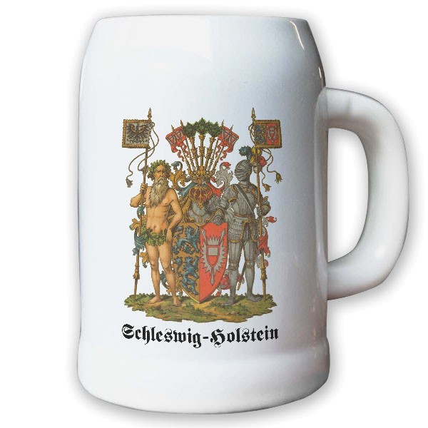Krug / Bierkrug 0,5l - Preußische Provinz Schleswig-Holstein Kaiserreich #9486