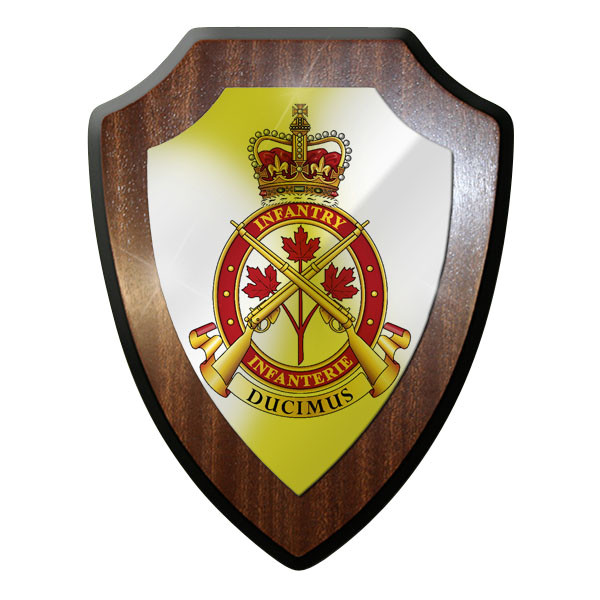 Wappenschild / Wandschild -Infantry School CANADA Infanterieschule Ducimus #9848