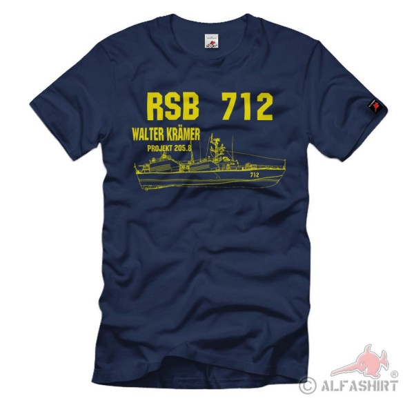 RSB 712 Walter Krämer Projekt 205 8 Osa-Klasse Besatzung Marine T Shirt #38704