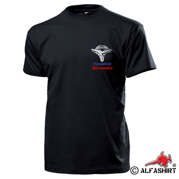 Výsadkár Slovensko Fallschirmjägerabzeichen Slowakei Airborne T Shirt #17374