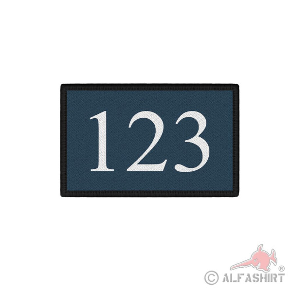 Patch customizable 7.5x4.5 cm marking service number #41361