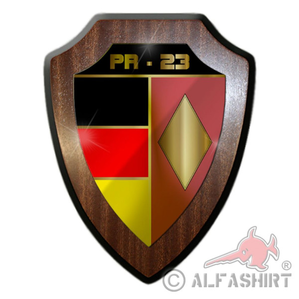 Heraldic shield PR23 Panzer Regiment 23 Julian Marchlewski NVA GDR T 35 # 35647