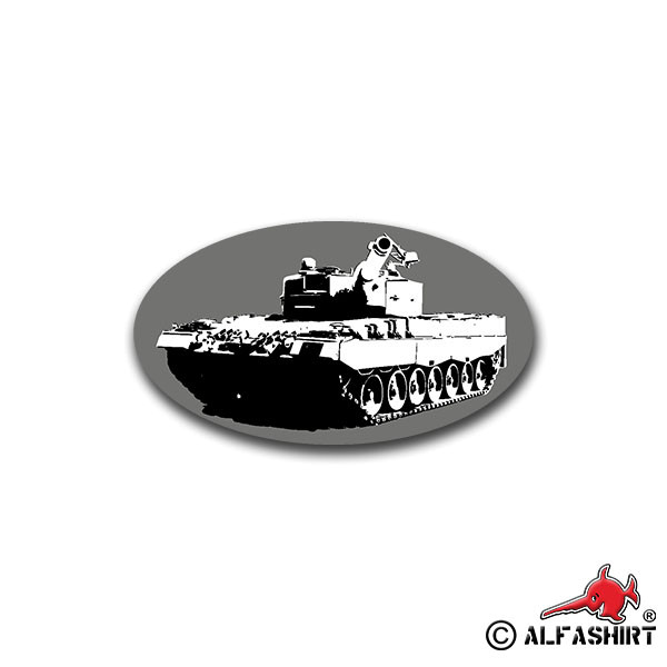 Sticker Leo 2 A4 Panzer Leopard Germany Vehicle BW 7x12cm A1456