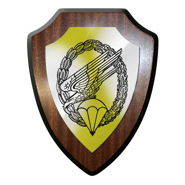 Wappenschild / Wandschild -Fallschirmjäger FschJg Barettabzeichen Wk2 #9838