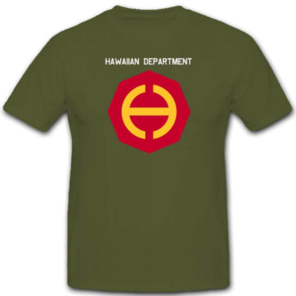 Hawaiian Department Us Army Versorgung Wappen Abzeichen Wk - T Shirt #3080