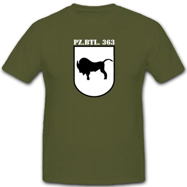 Pzbtl363 Panzer Bataillon Bundeswehr Panzerbataillon 363 Wappen Abzeichen - T Shirt #3996