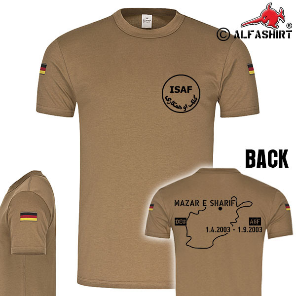Mazar e Sharif 2003 BW Auslandseinsatz Einsatz Kontigent Veteran T-Shirt #17061