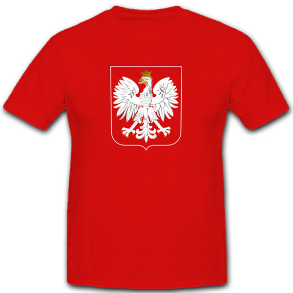 Polen Adler Wappen Abzeichen Polska Emblem - T Shirt #2936
