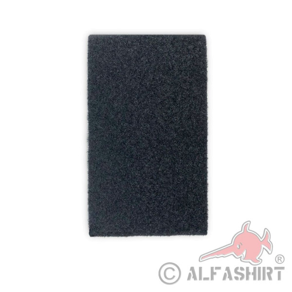 Fleece RECTANGLE patch 12 x 7cm black counterpart Plush Plush BW # 32735