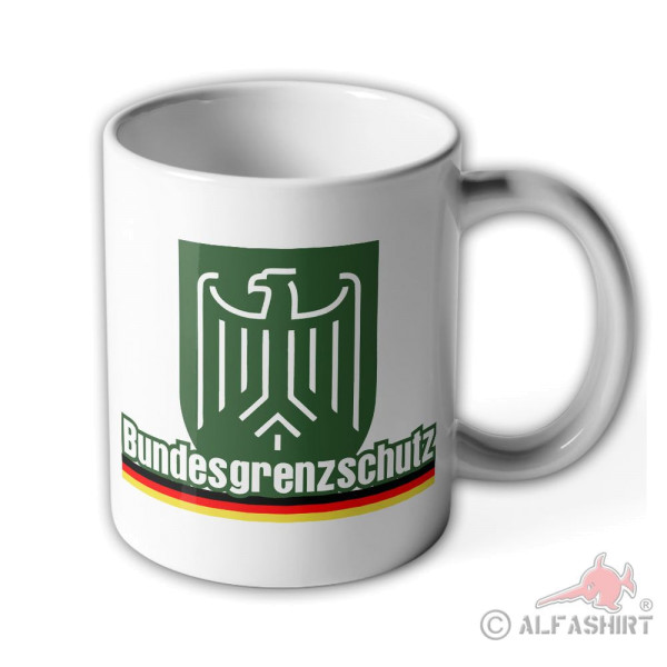 Bundesgrenzschutz Wappen Bundesrepublik Deutschland - Tasse #9789