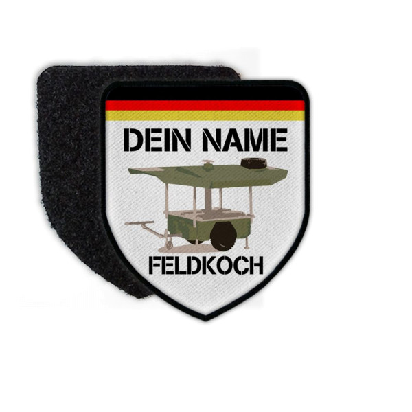 Patch Feldkoch mit deinem Namen personalisiert Bundeswehr Koch Küchenbulle#24639