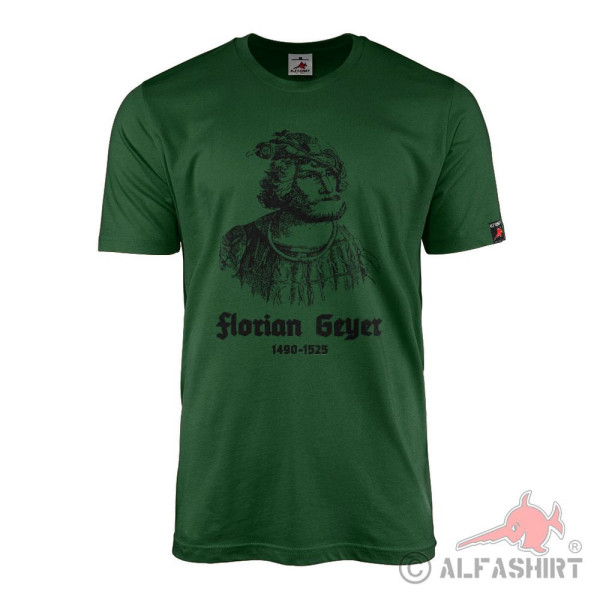 T-shirt green Florian Geyer Giebelstadt Franconian Imperial Knight 42671