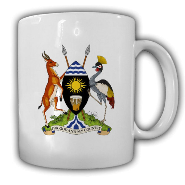 Tasse Republik Uganda Wappen Emblem Kaffee Becher #13961