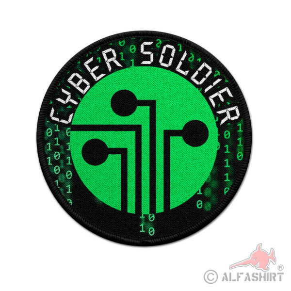 Patch Cyber Soldier Hacker Soldat Army Gamer Aufnäher #39593