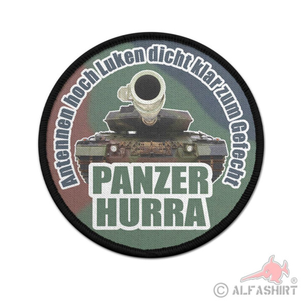 Patch Leopard 2 Panzer Hooray Antennas up Hatches tight ready for battle #40107