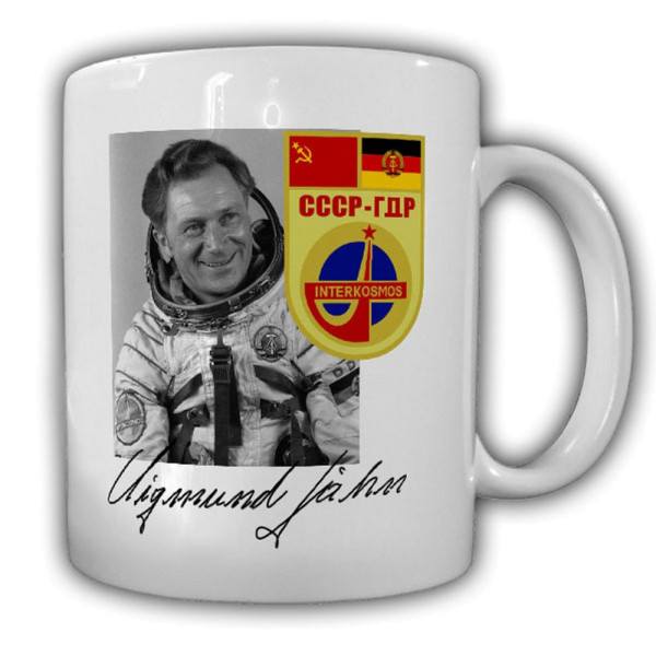 Tasse Sigmund Jähn Autogramm Kosmonaut DDR Sojus 31 29 NVA Weltraum #23293