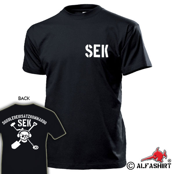 SEK Sondlereinsatzkommando Member Bodenfund Metalldetektor T Shirt #15395