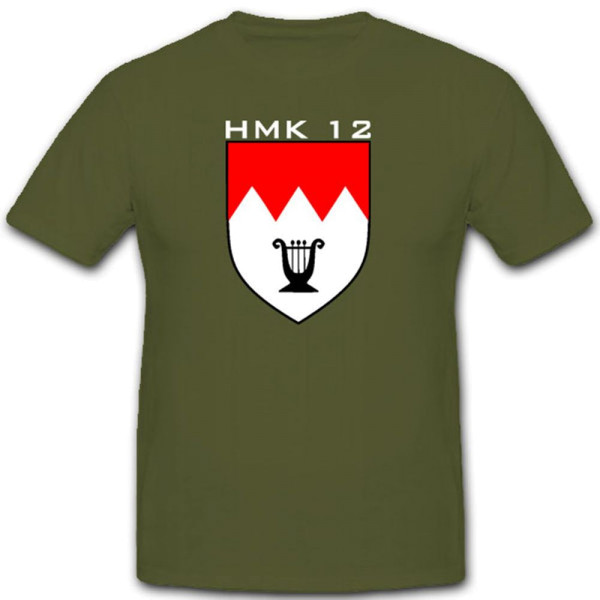 Hmk 12 Heer Musikanten Korps Einheit Abzeichen Wappen Orchester - T Shirt #2891