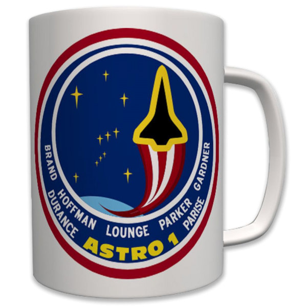 1990 space shuttle Atlantis Astro 1 - Tasse Becher Kaffee #6239