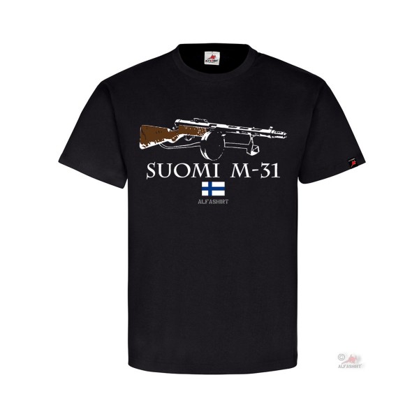 Suomi M-31 Finnland Konepistooli Maschinenpistole Aimo Lathi T-Shirt #31564
