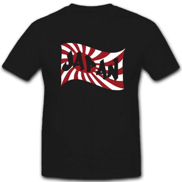 japanische Kriegsflagge Japan Fahne Flagge mit Schriftzug - T Shirt #4111