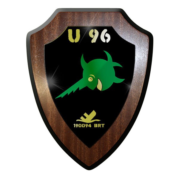 Wappenschild - UBoot 96 Unterwasserboot Marine Soldaten Torpedo #9632