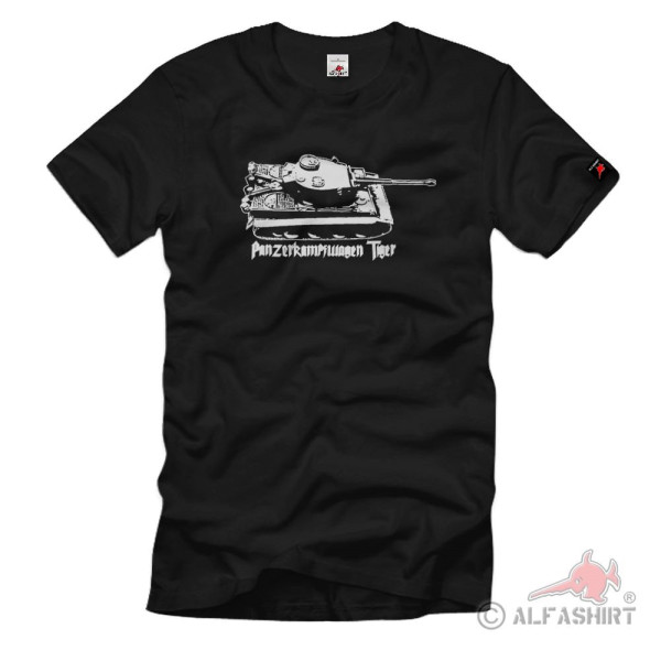 Panzerkampfwagen Tiger Militär WH Fahrzeug Heer WK Panzer - T Shirt #2783