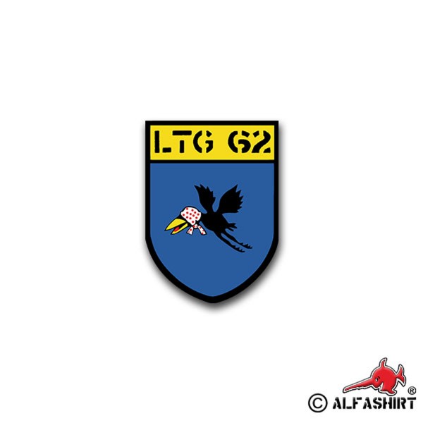 Sticker LTG 62 air transport squadron Luftwaffe plane 5x7cm A1579
