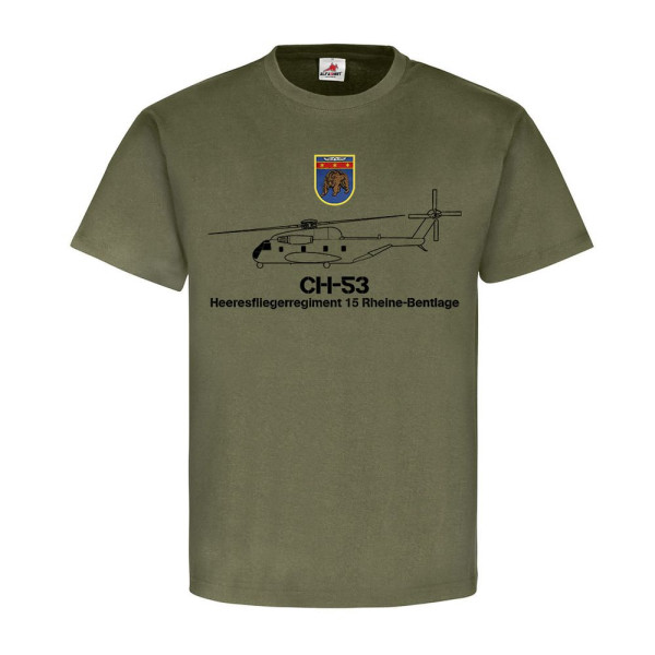 Heeresfliegerregiment 15 Rheine-Bentlage BW Heeresflieger CH53 T Shirt #19952