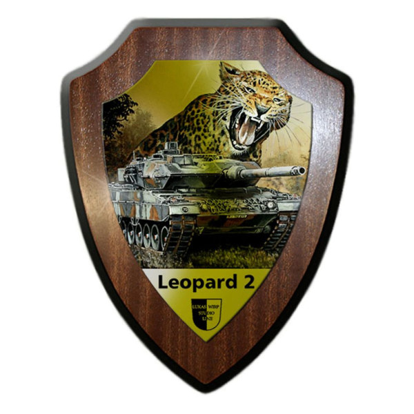 Wappenschild Lukas Wirp Leopard 2 Panzer Bundeswehr Leo 2A7 PzBtl Gemälde #23481